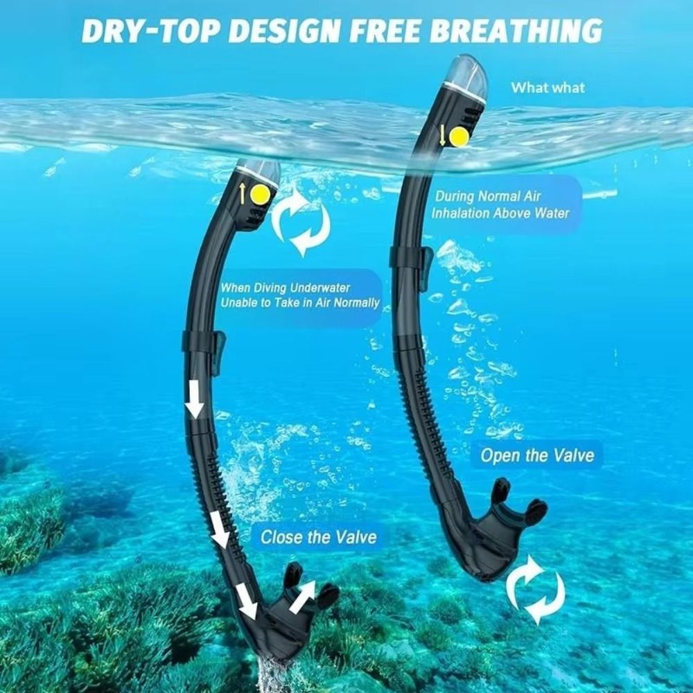 Snorkel Mask Full Face - Maska do nurkowania z powłoką zapobiegającą