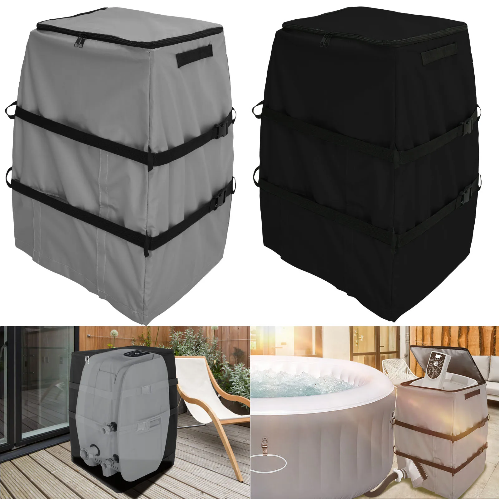 Pool Cover Waterproof - Uniwersalna osłona pompy grzejnika do jacuzzi,