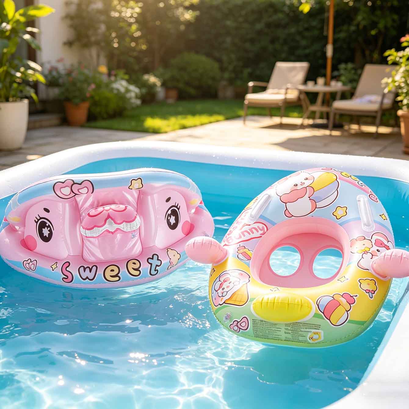 1 szt. Nadmuchiwane siedzisko  – Pool Float Ring Inflatable recenzja i cena