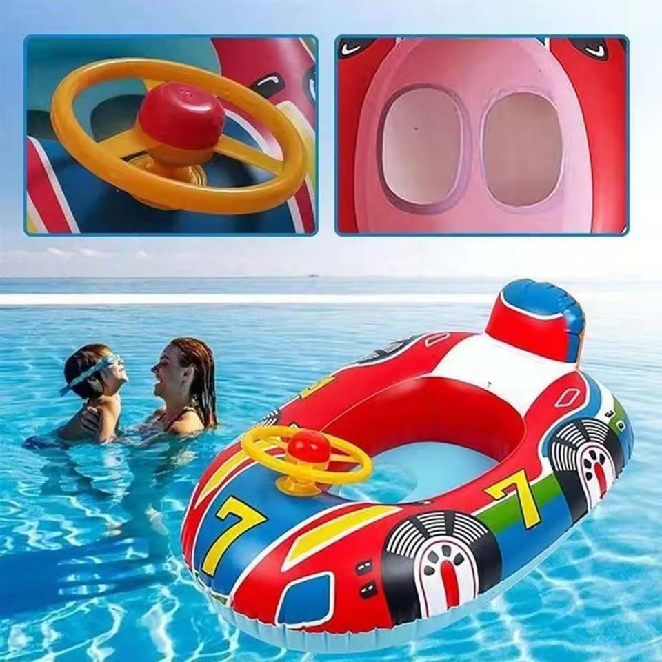 Dmuchany ponton do pływania dl – Pool Float Ring Inflatable recenzja i cena