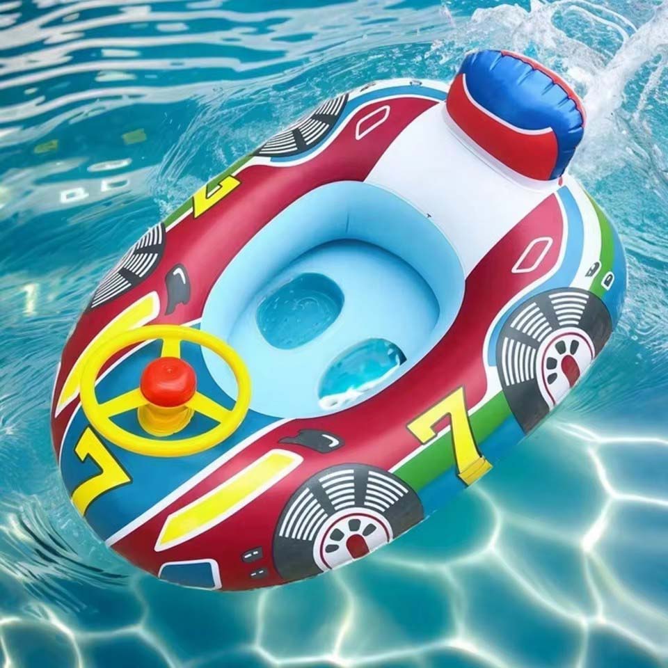 Dmuchany ponton do pływania dl – Pool Float Ring Inflatable recenzja i cena