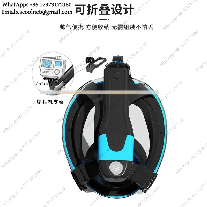 JS02 Elektryczna maska do snor – Snorkel Mask Full Face recenzja i cena