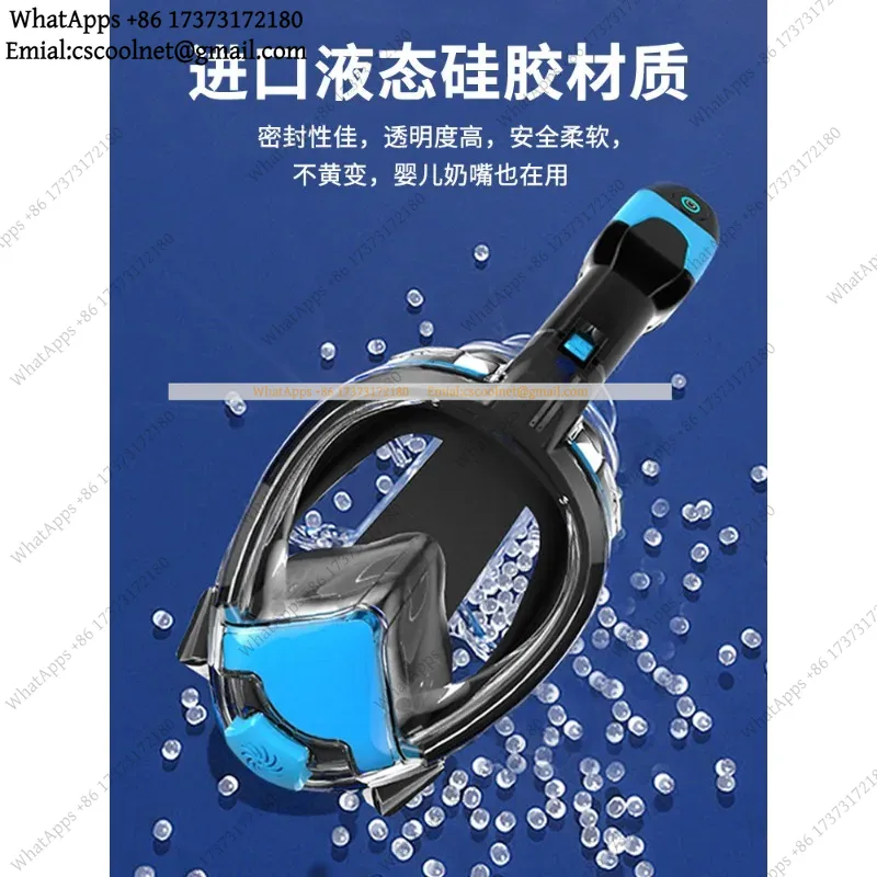 JS02 Elektryczna maska do snor – Snorkel Mask Full Face recenzja i cena