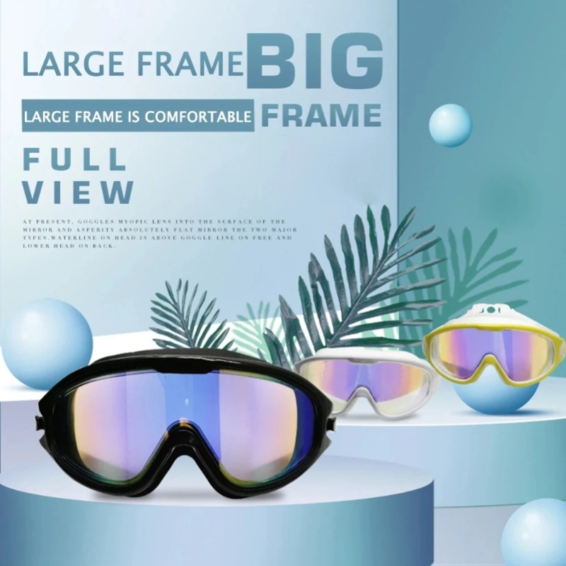 Okulary pływackie z dużą ramką – Swim Goggles Anti Fog Uv recenzja i cena