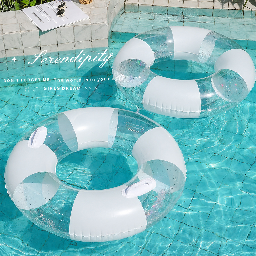 Przezroczyste kółko do pływani – Pool Float Ring Inflatable recenzja i cena